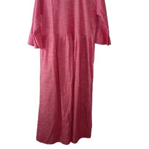 Anjushree Choice Bicycle Embroidered Midi Dress with Pockets - Picture 6 of 6